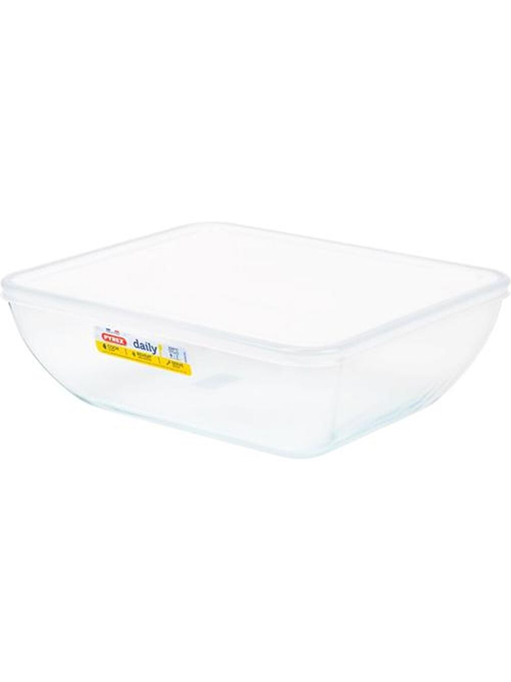 Pyrex Şeffaf Dikdörtgen Fırın Kabı 28x22x9 cm 3,4 Lt.