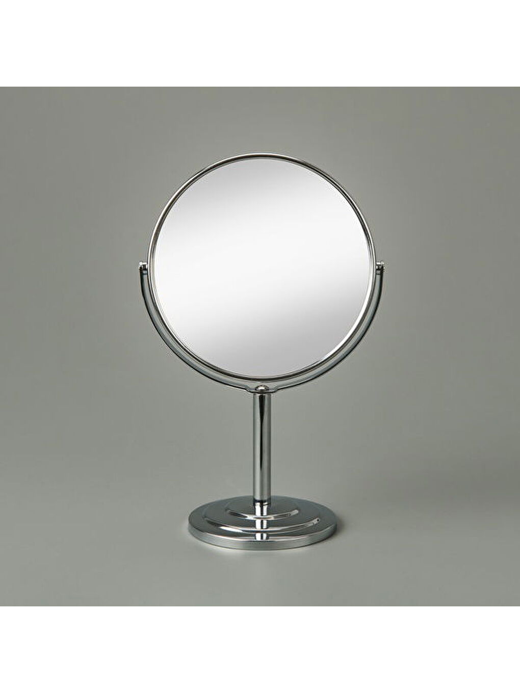 Ayaklı Çift Taraflı Ayna 3x Yakınlaştırma- Gümüş - 26 cm-2