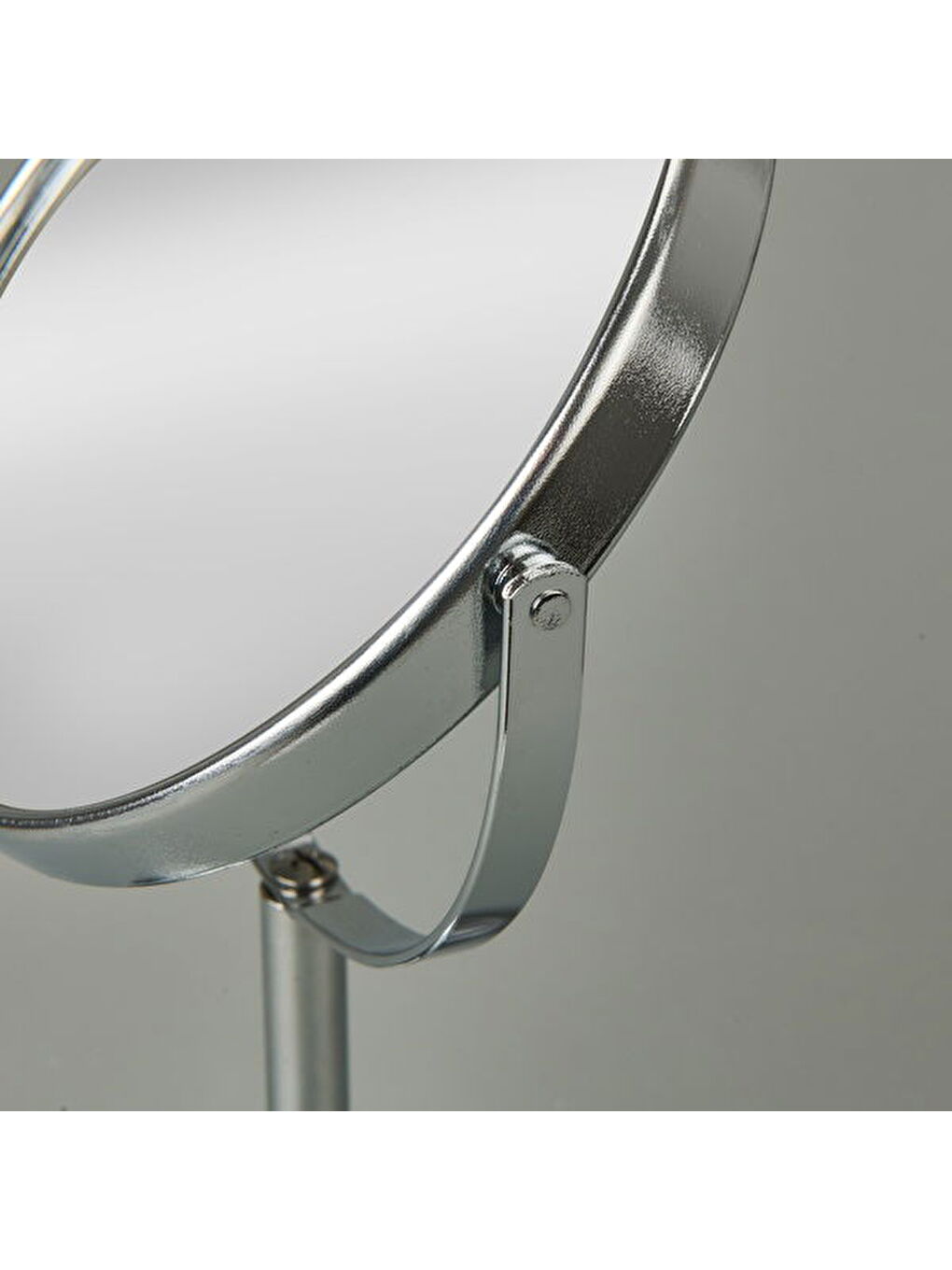 Ayaklı Çift Taraflı Ayna 3x Yakınlaştırma- Gümüş - 26 cm-1