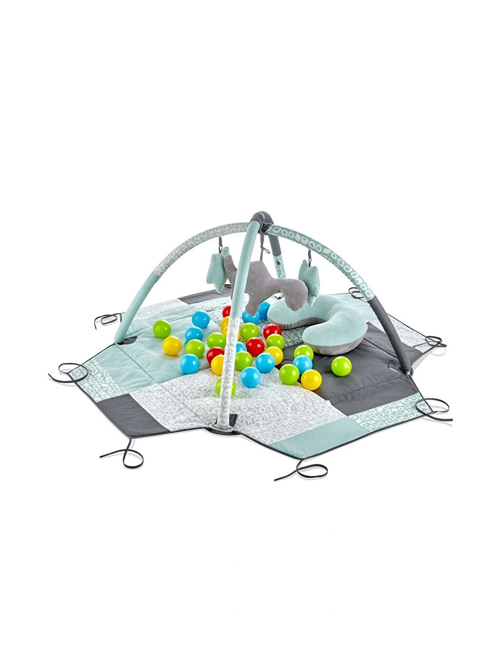 690 Oyuncaklı Toplu Oyun Aktivite Halısı Yeşil-4