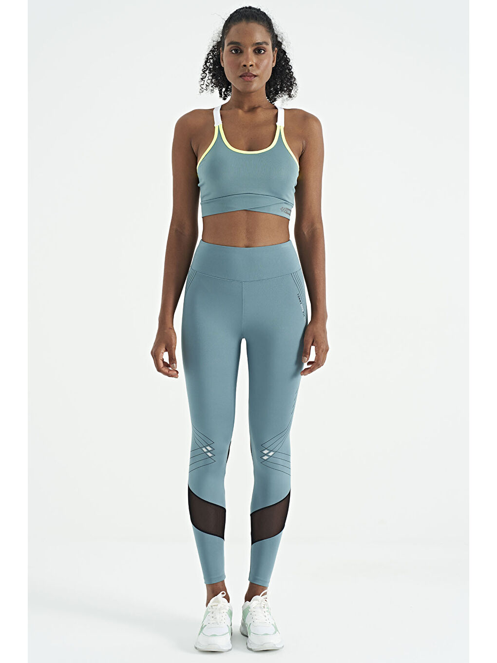 Mint Yeşili Sırt Detaylı Askılı Dar Kalıp Kadın Büstiyer - 97254-6