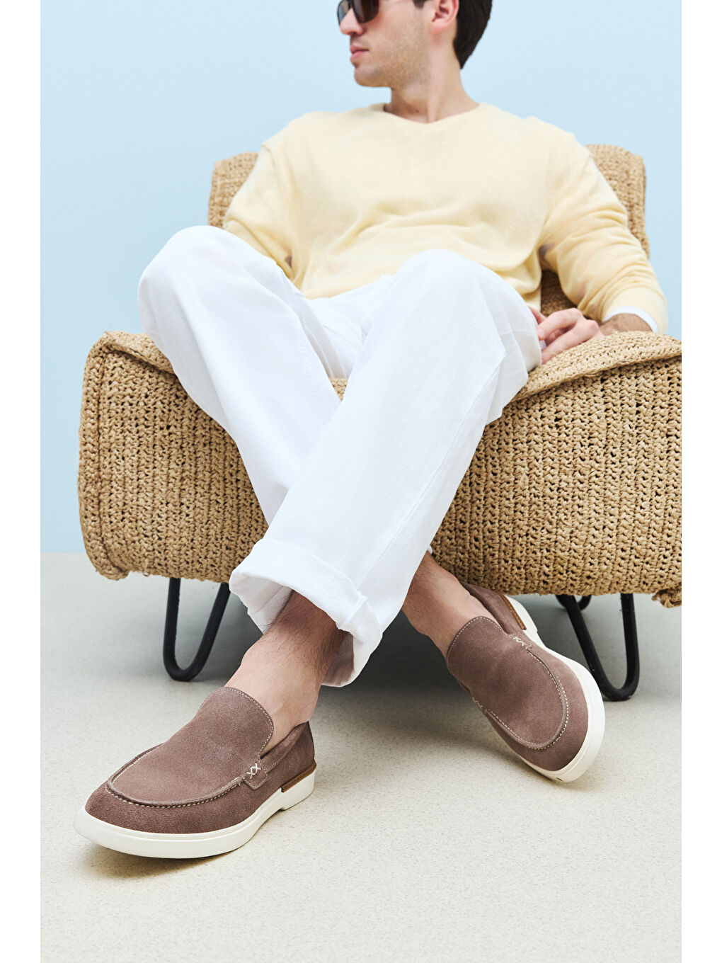 Bej Erkek Hakiki Deri Ayakkabı 1511007ZB042 Kum-5