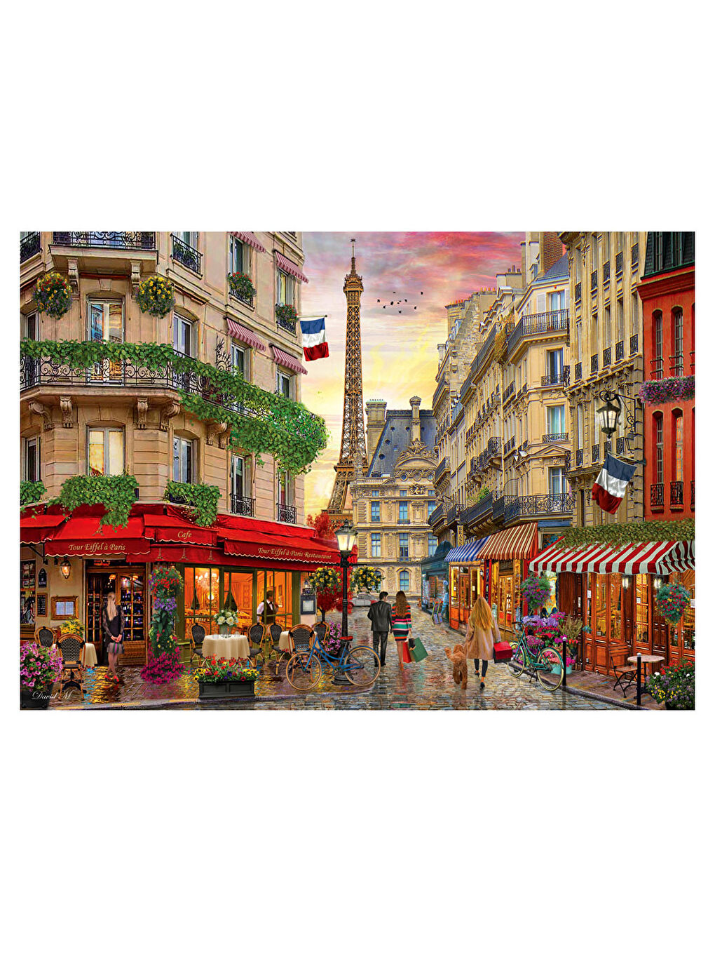 Anatolian Renksiz Puzzle 1500 Parça Cafe Eiffel 4572