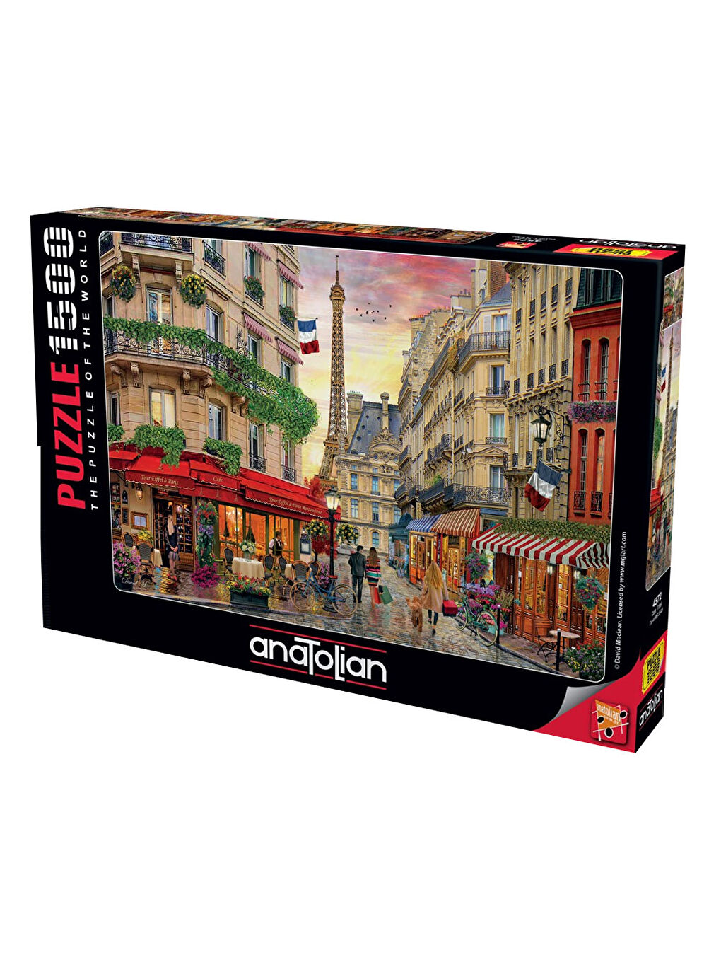 Anatolian Renksiz Puzzle 1500 Parça Cafe Eiffel 4572 - 1