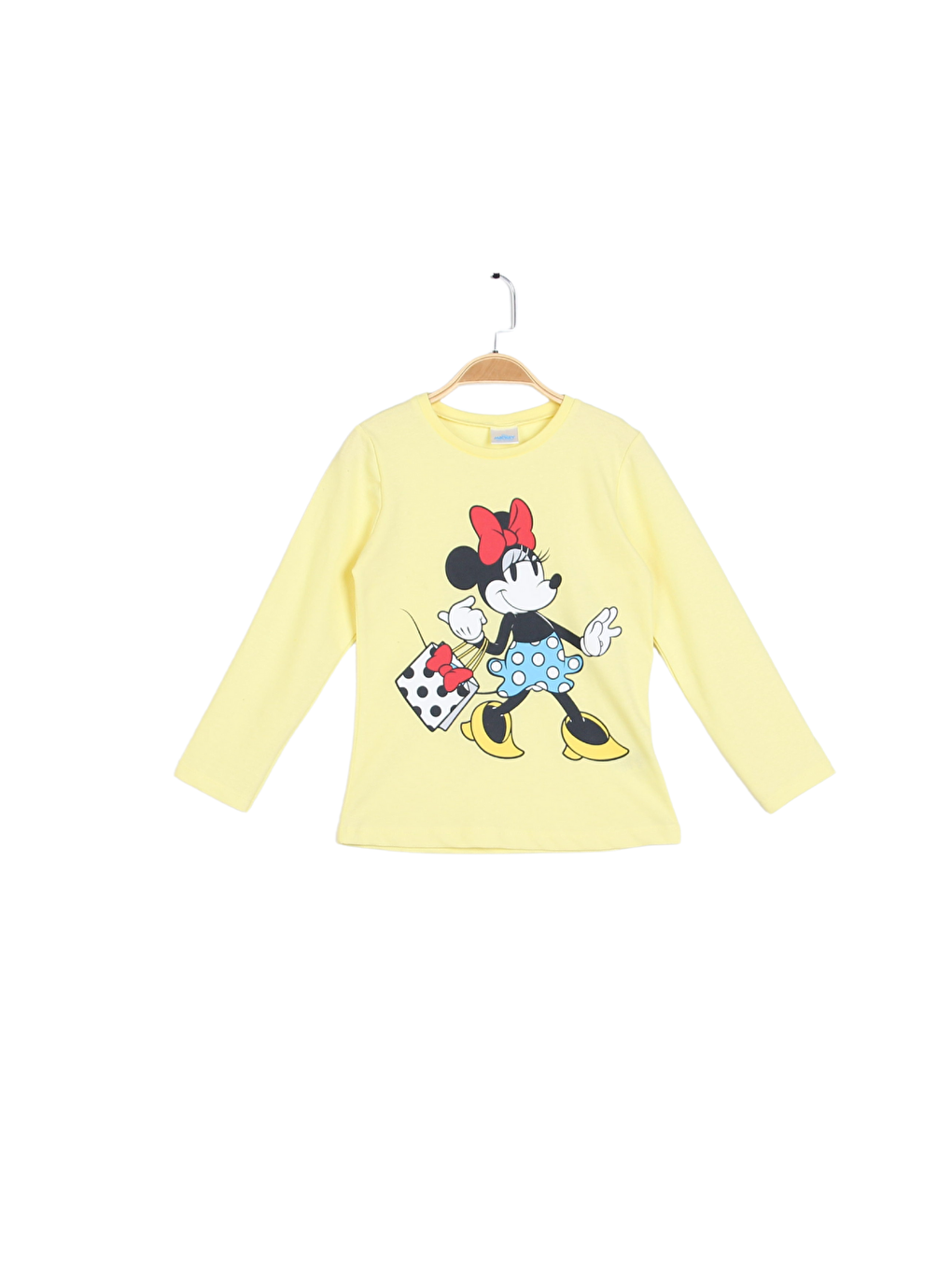 Supermino Sarı Minnie Mouse Kız Çocuk Uzun Kol Tshırt PL22503