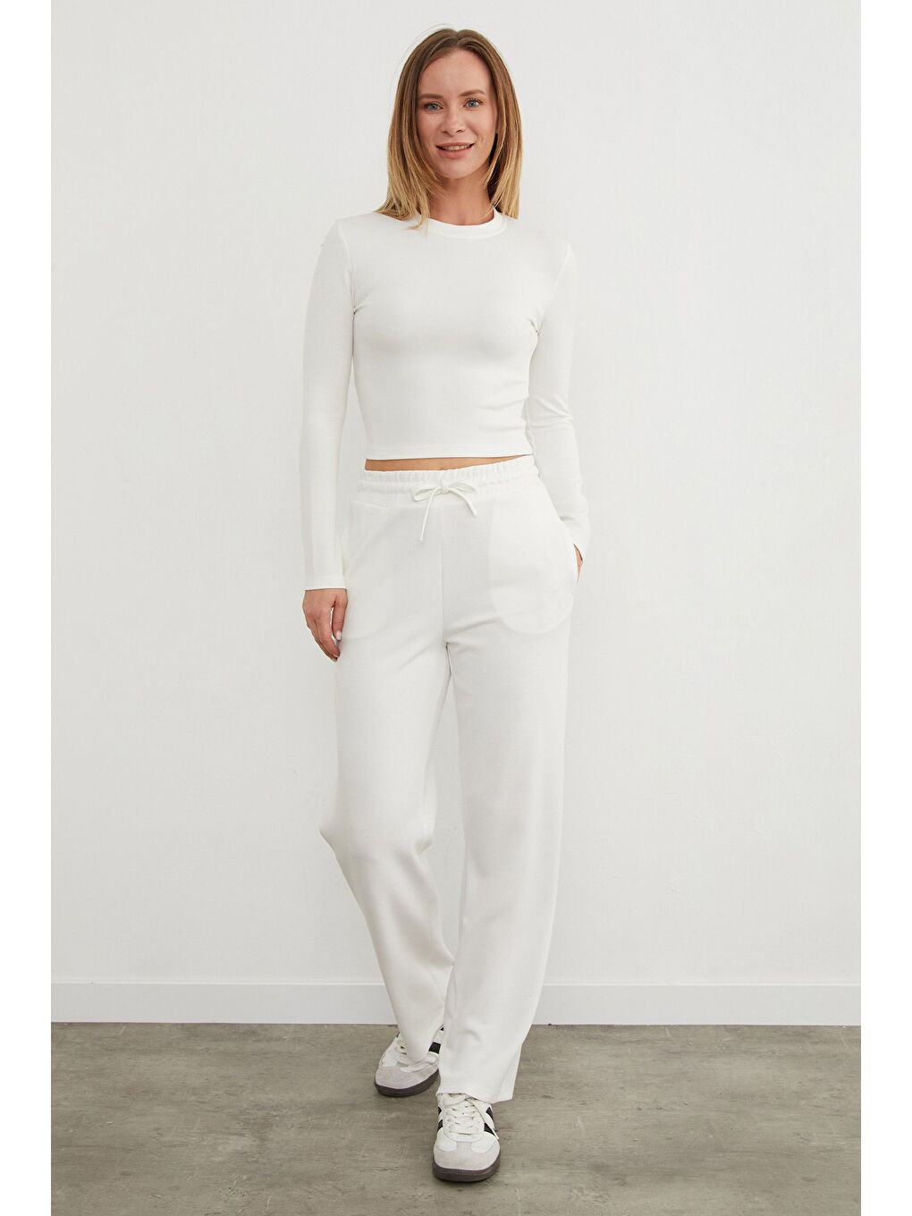 Ekru Basic Beli Bağlamalı 2 Li Modal Takım-2