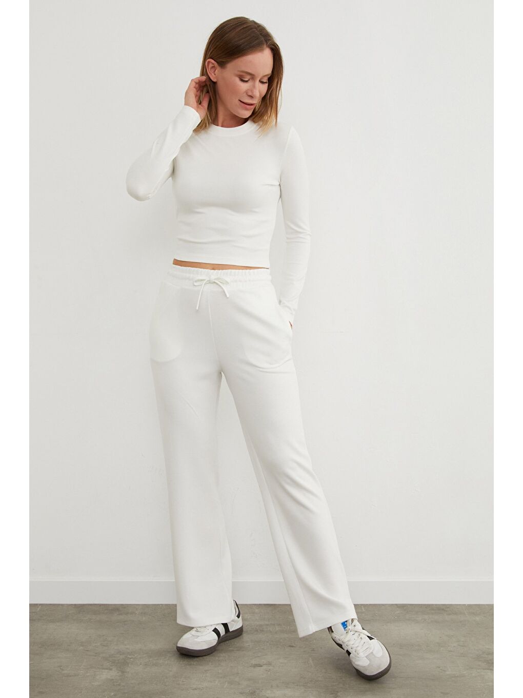 Ekru Basic Beli Bağlamalı 2 Li Modal Takım-3