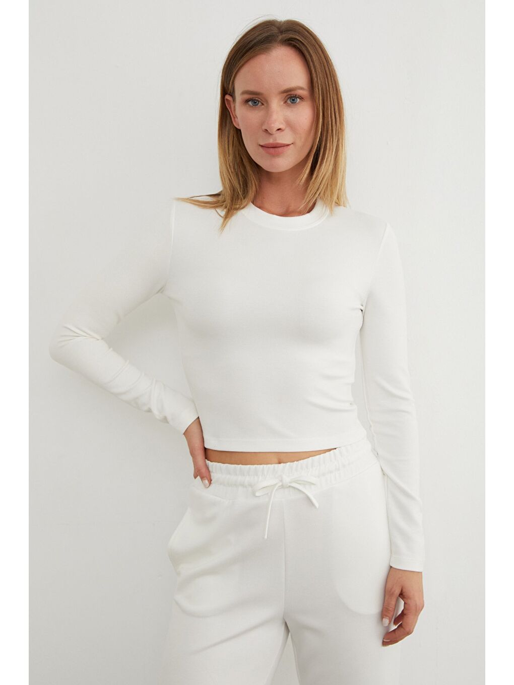 Ekru Basic Beli Bağlamalı 2 Li Modal Takım-4