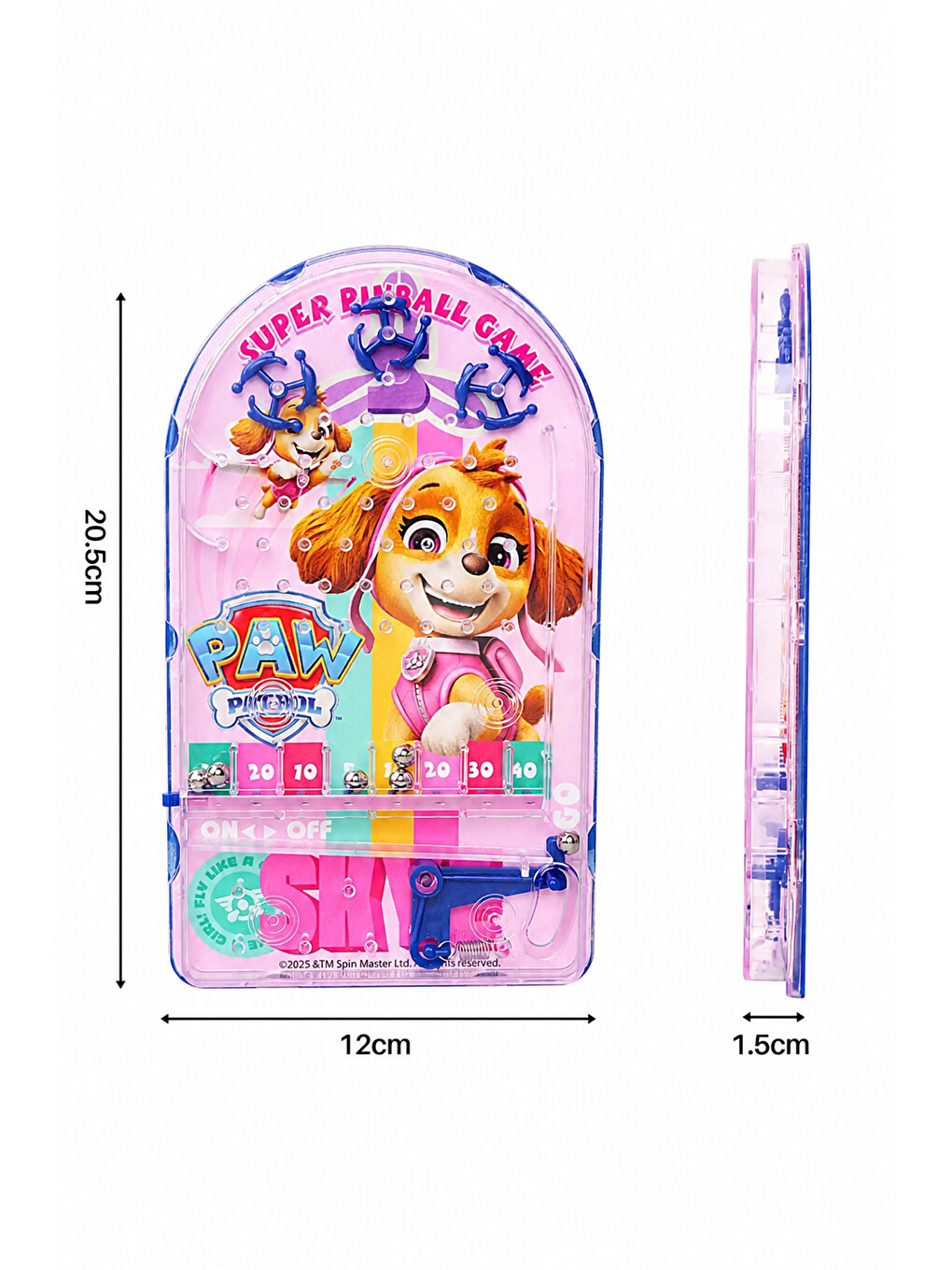 Pinball Oyunu Paw Patrol Nostaljik Retro Eğitici El Oyunu Pilsiz 2+ Yaş Çocuk Oyuncak-2