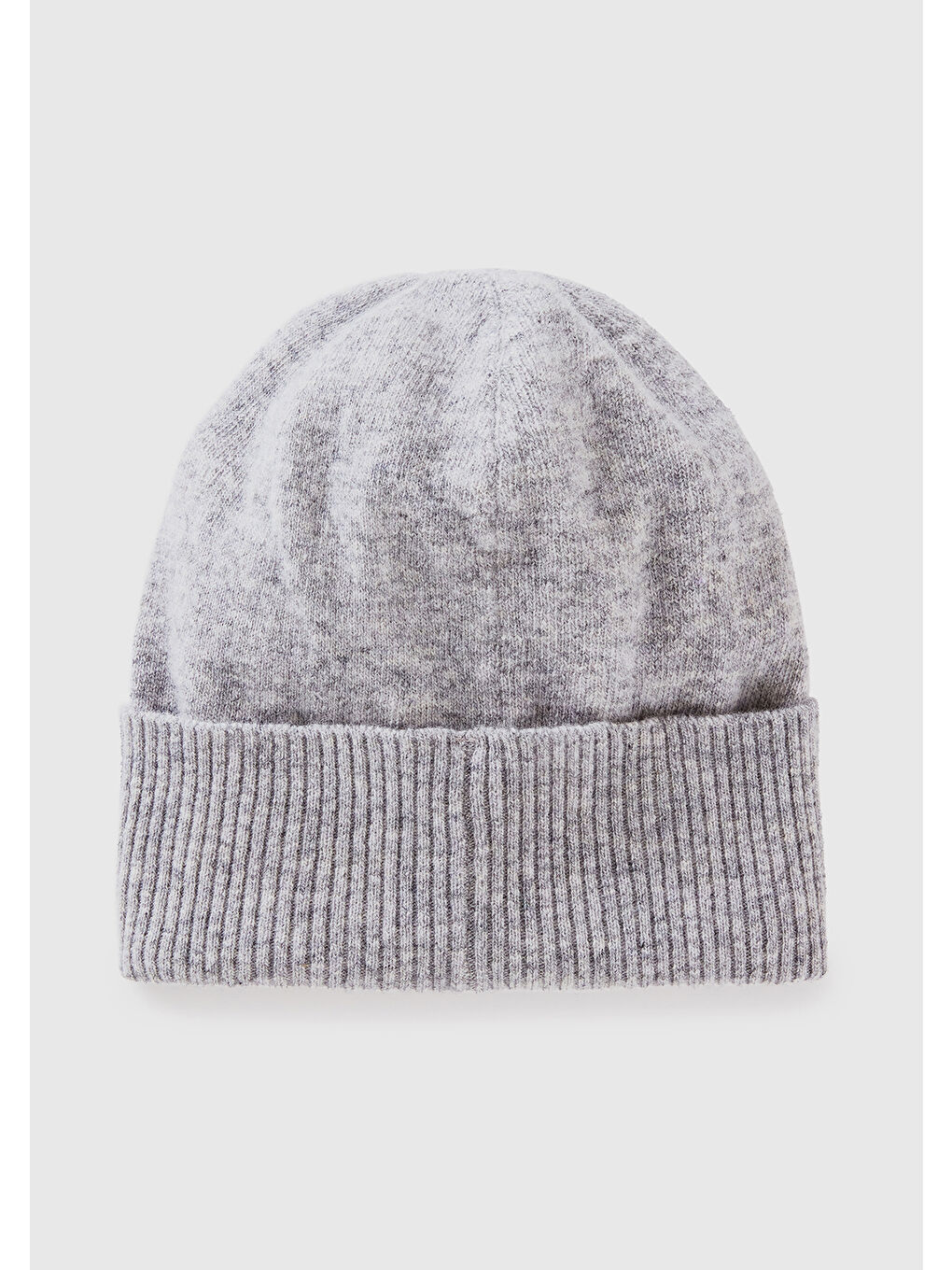 Kadın Gri Melanj %100 Merino Bere-1