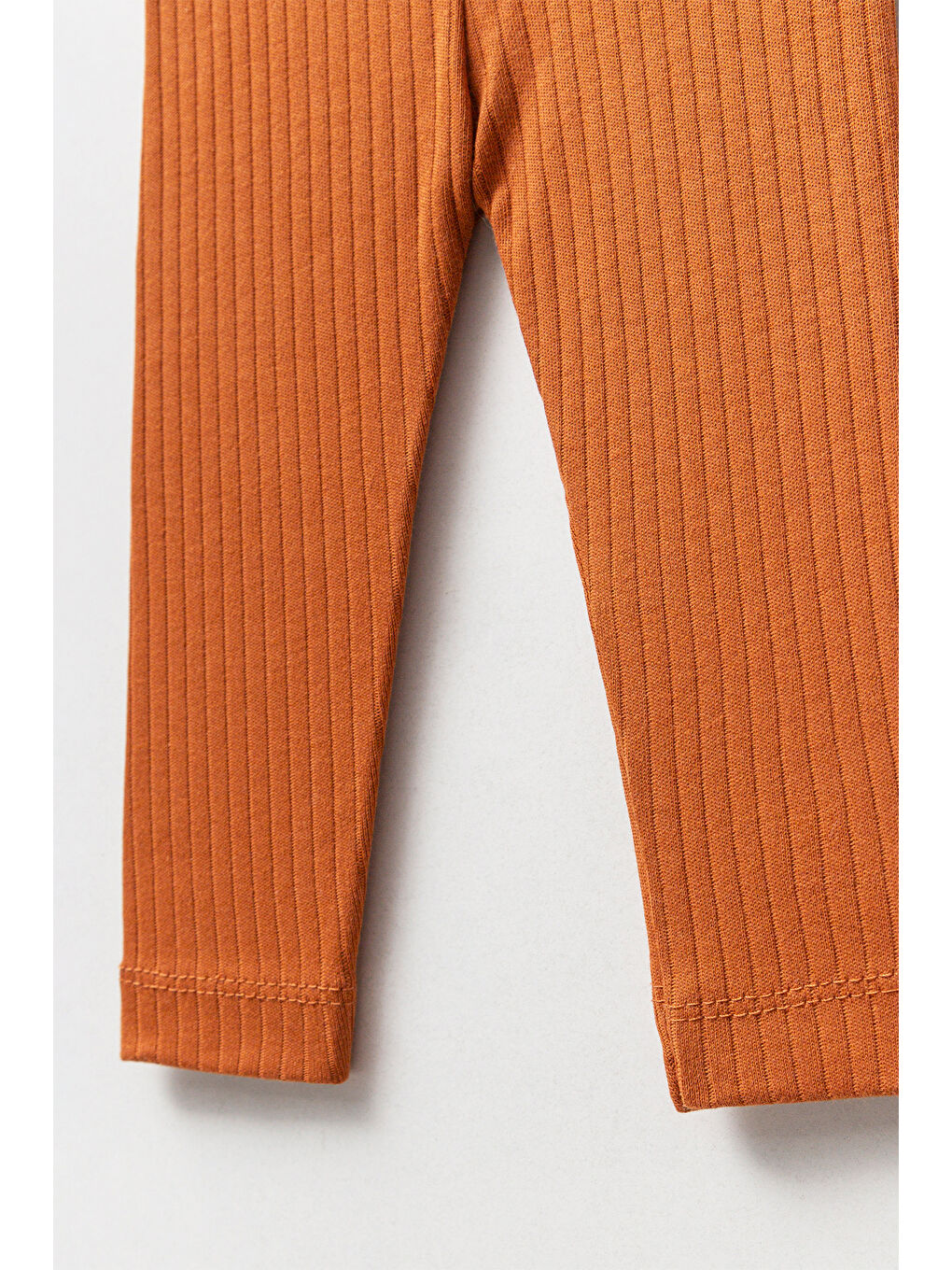 Ekru 3 lü Krem  Lila Çikolata Renkli Bebek Çocuk Tayt-2