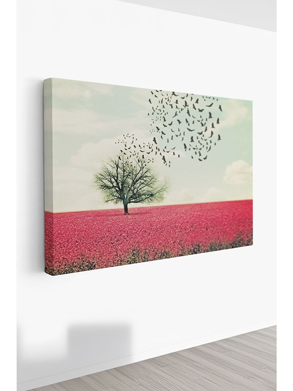 Beyaz Dekoratif Kanvas Tablo - FDC221 - ERSYFDC221-5070-1