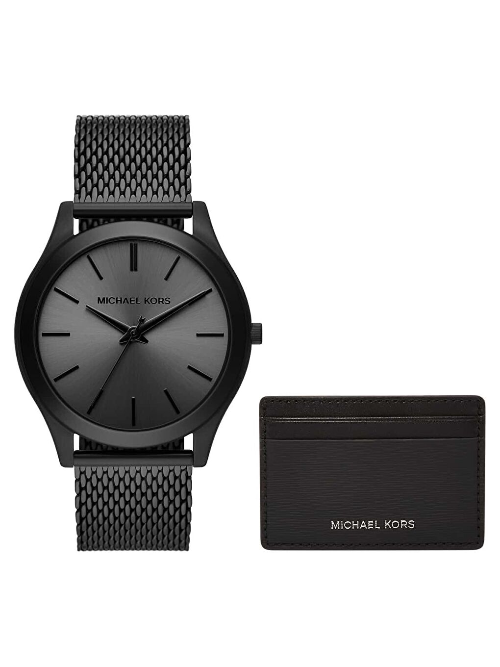 Siyah MK1085SET Erkek Kol Saati ve Cüzdan ve Seti