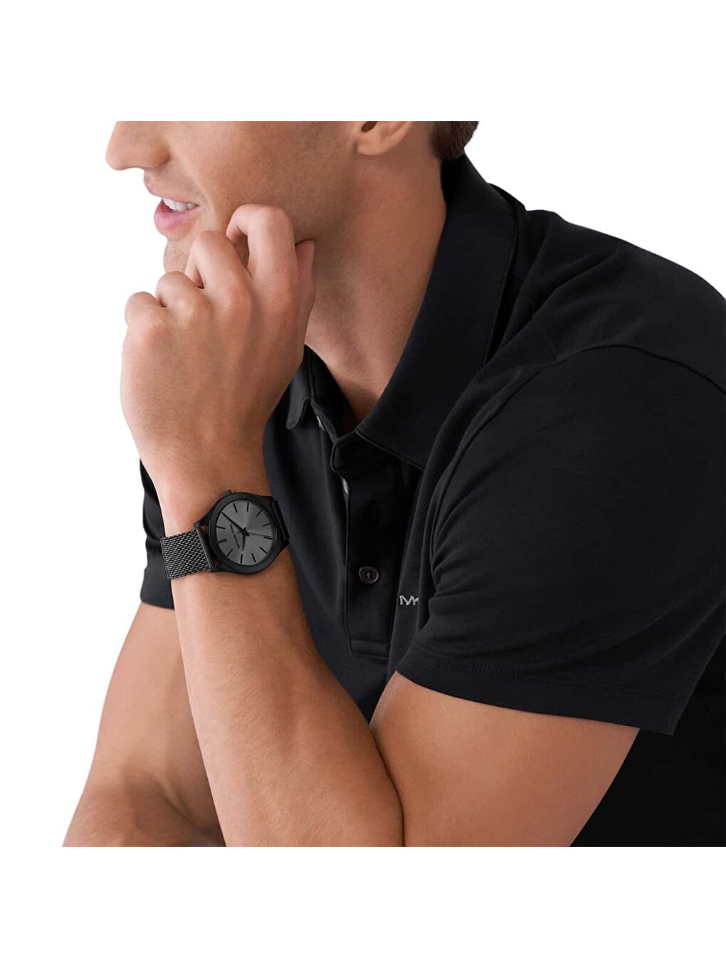 Siyah MK1085SET Erkek Kol Saati ve Cüzdan ve Seti-4