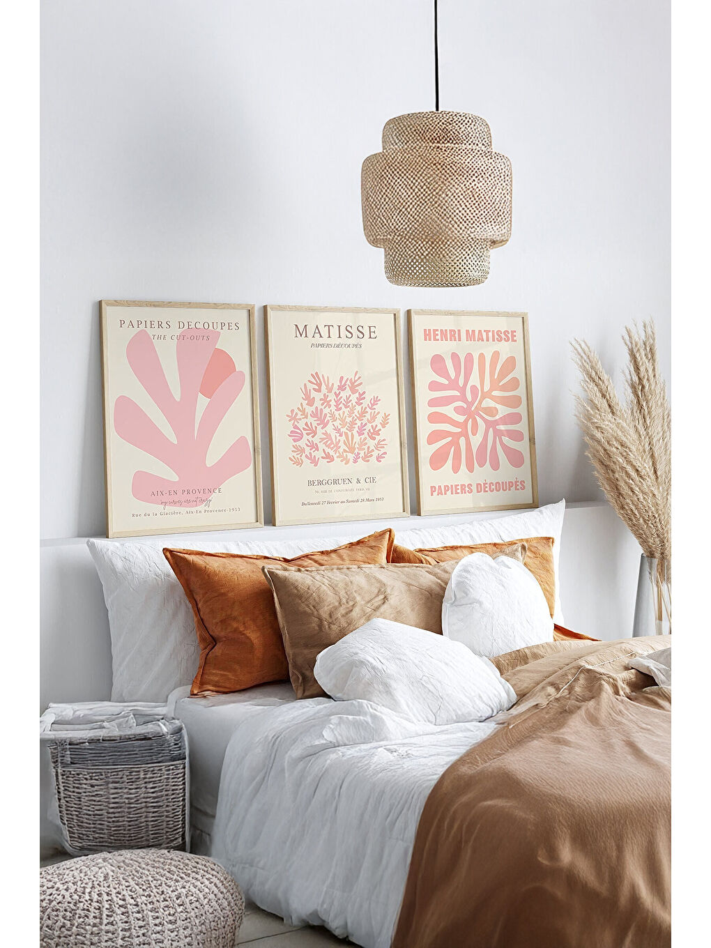 Beyaz Gerçek Ahşap Çerçeveli 3 Parça 3D Poster Tablo Seti - ERSY3SET6 - ERSY3SET6-1520