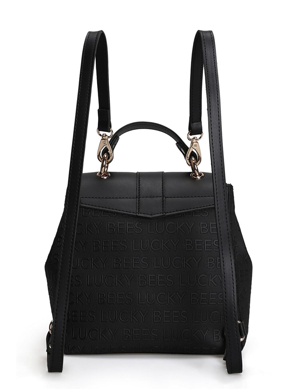 Siyah Desenli Kadın Sırt Çantası-2