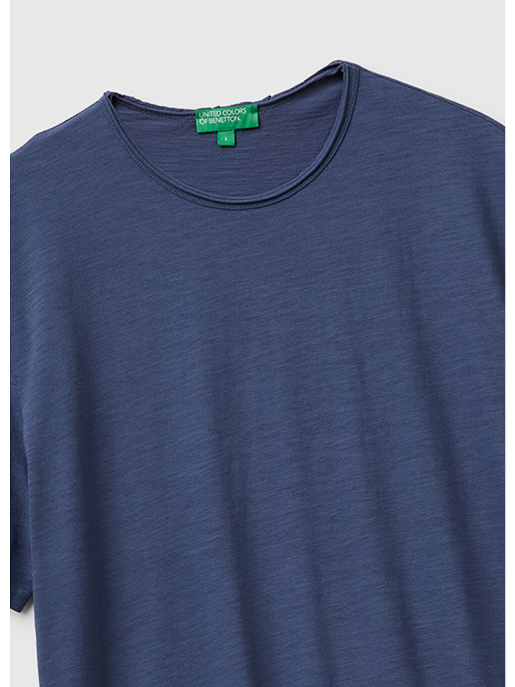 Turkuaz Erkek Havacı Mavi %100 Pamuk Regular Fit Bisiklet Yaka T-shirt-2