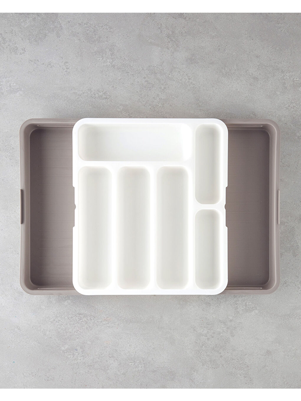 Basic Plastik Çekmece İçi Kaşıklık Mutfak Gereci Bej