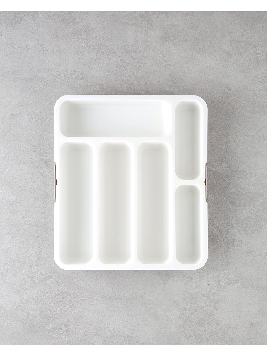 Basic Plastik Çekmece İçi Kaşıklık Mutfak Gereci Bej-1