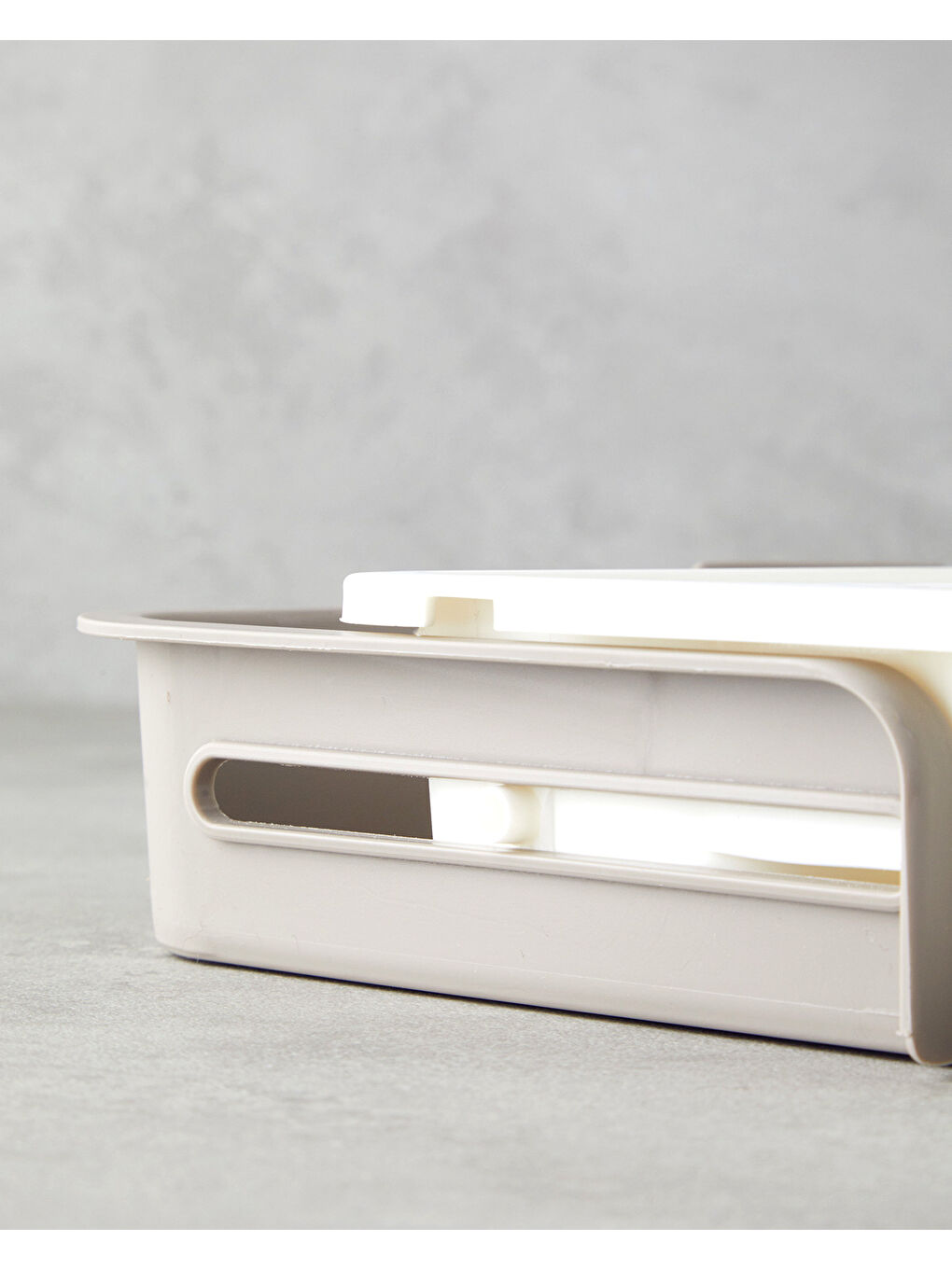 Basic Plastik Çekmece İçi Kaşıklık Mutfak Gereci Bej-2