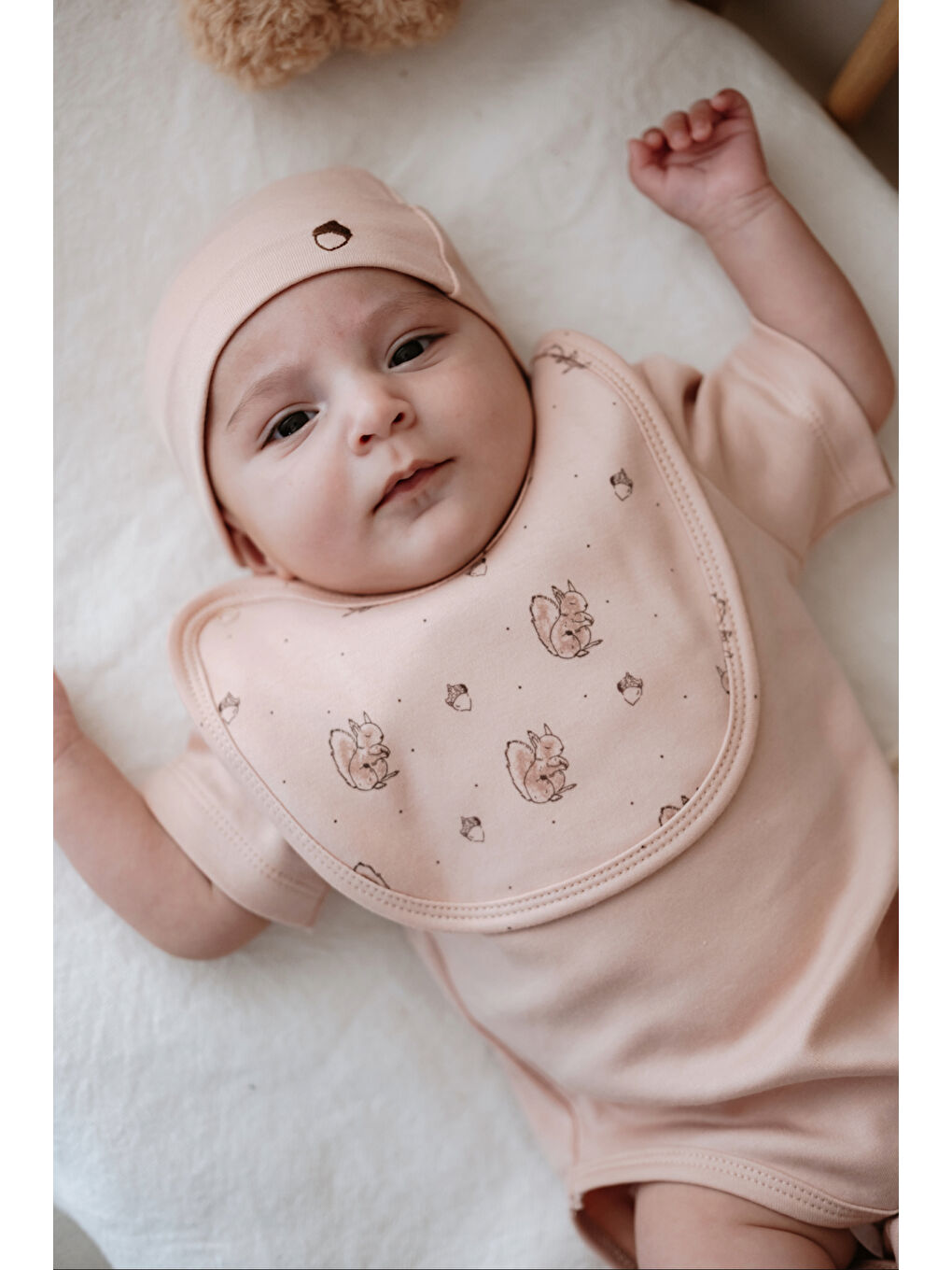 Pembe Somon Sincap Serisi 4lü Yenidoğan Set (0-3 Ay)-3