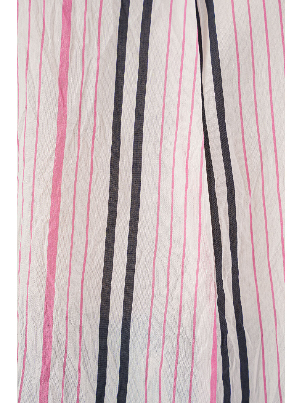 Kadın Çizgili Oversize Bluz 967 - Pembe-4