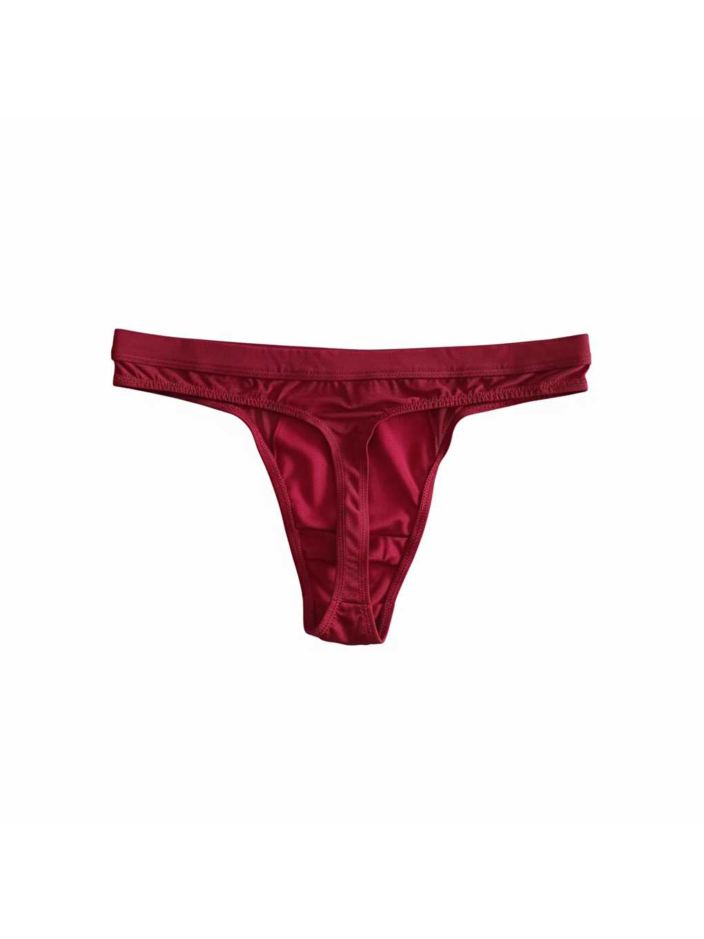 Erkek Bordo Renk Aslan Figürlü Arkası Tül String Külot Bb2201