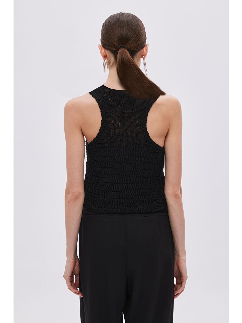 Siyah Halter Kol Atlet-2