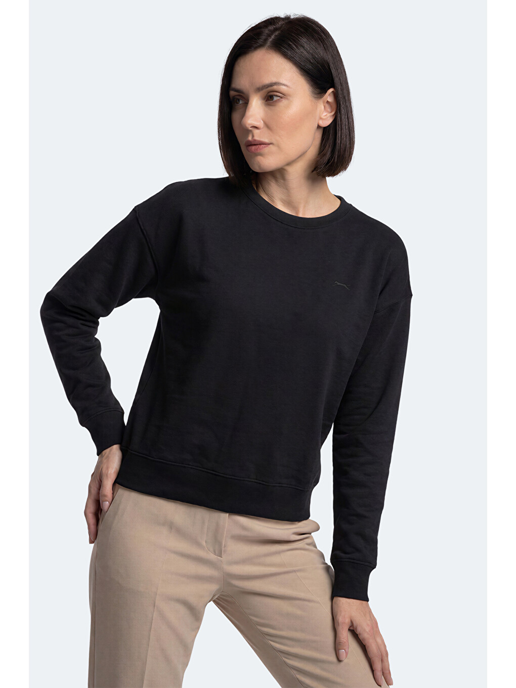 Kunto I Kadın Siyah Sweatshırt-5