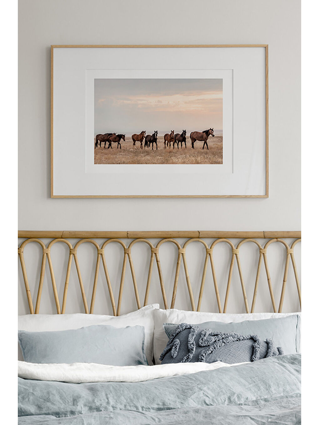 Beyaz Tek Parça Çerçeve Görünümlü Mdf Tablo - TEKHAMMDF106