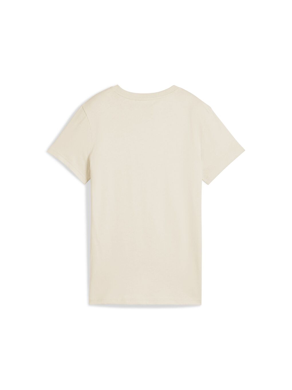 Essentials No 1 Logo Kadın Bej Yuvarlak Yaka Tişört-4