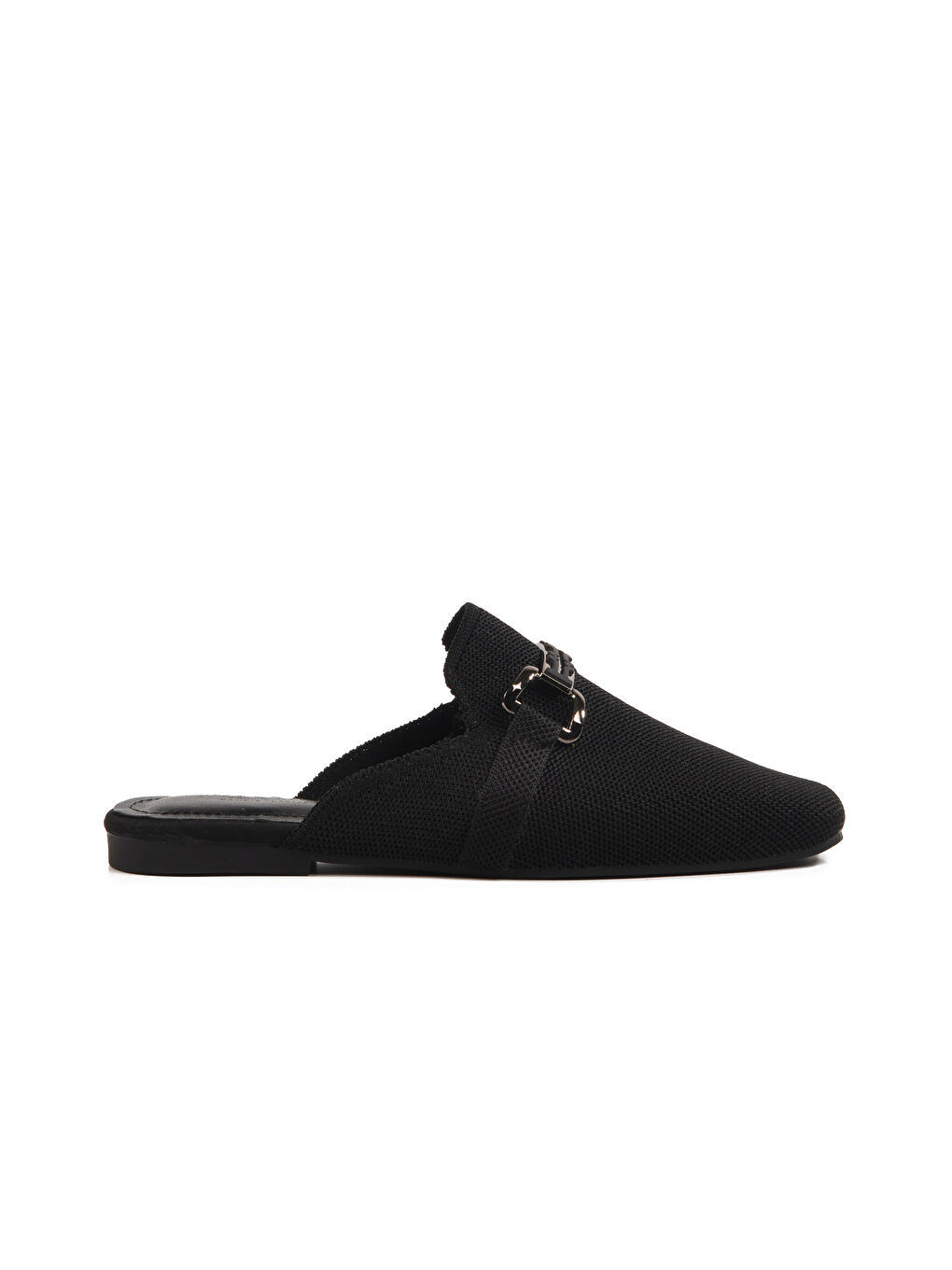 Siyah Triko Hafif İnce Taban Önü Kapalı Kadın Terlik 277132 Z