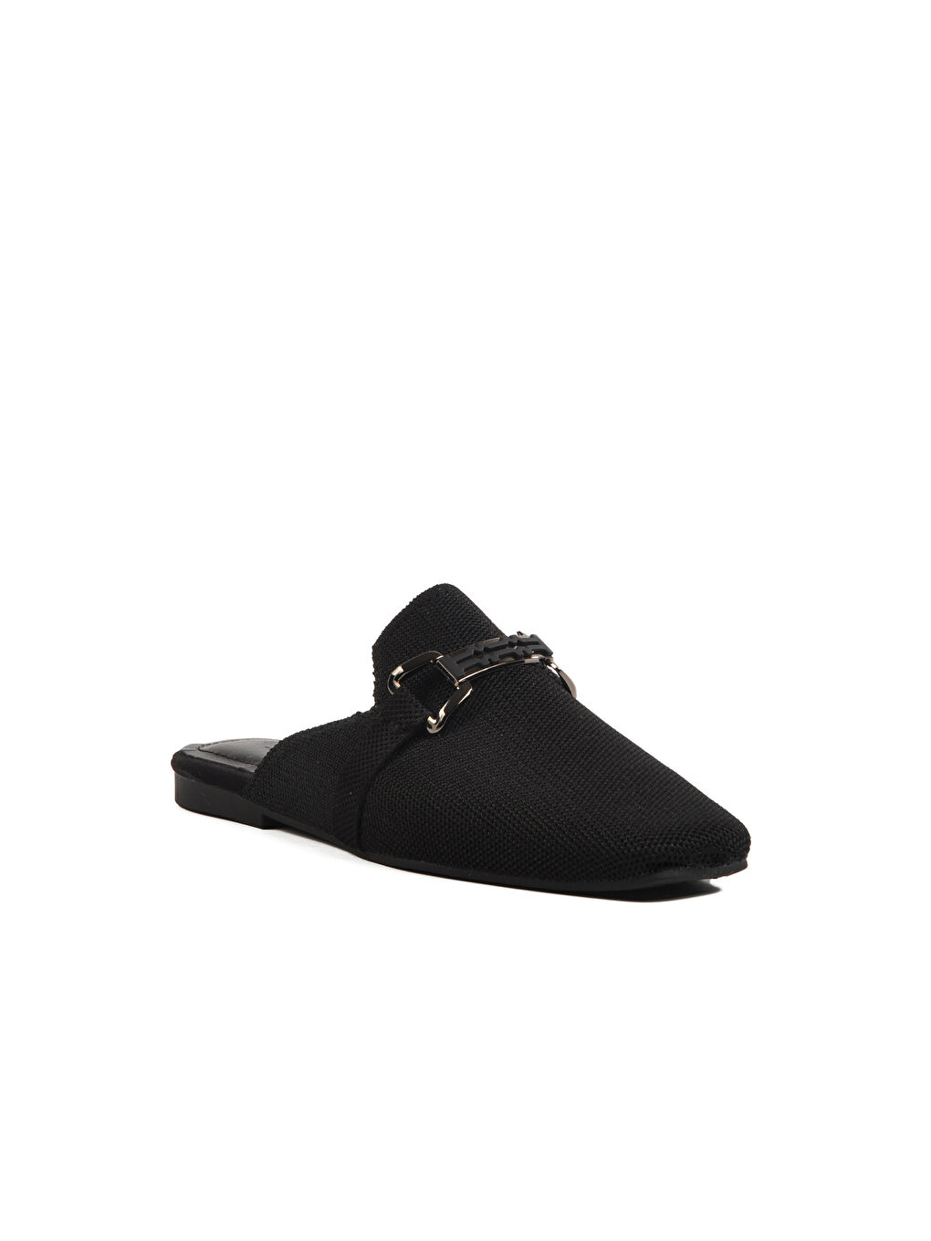 Siyah Triko Hafif İnce Taban Önü Kapalı Kadın Terlik 277132 Z-2