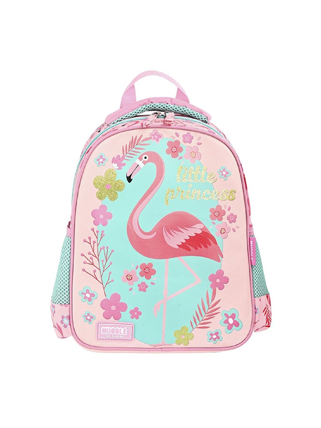 Muggle Tek Bölmeli Flamingo Anaokulu Sırt Çantası+Termoslu Beslenme Çantası - 1