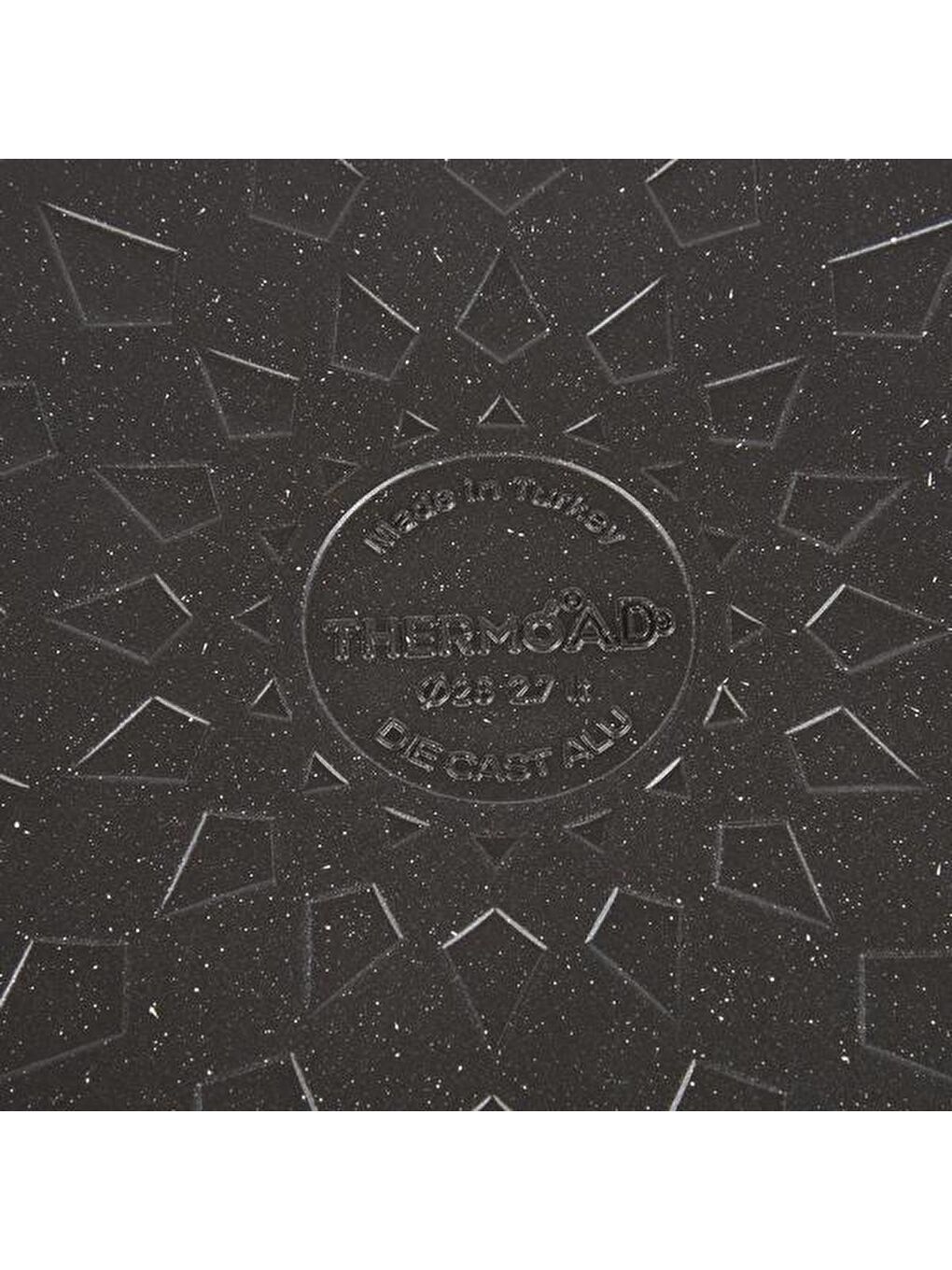 3 Parça Granit Tencere Tava Seti - Antrasit / Siyah - 26 cm-7