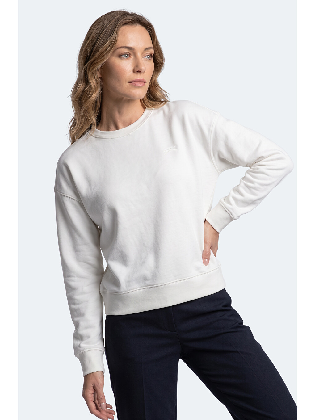 Kunto I Kadın Ekru Sweatshırt-4