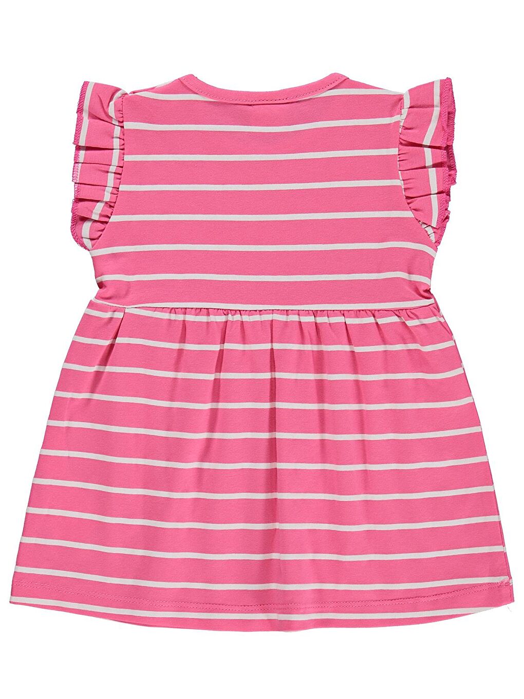 Fuşya Baby Çizgi Emp Deniz Kızı 6-18 Ay Elbise - Fusya-1