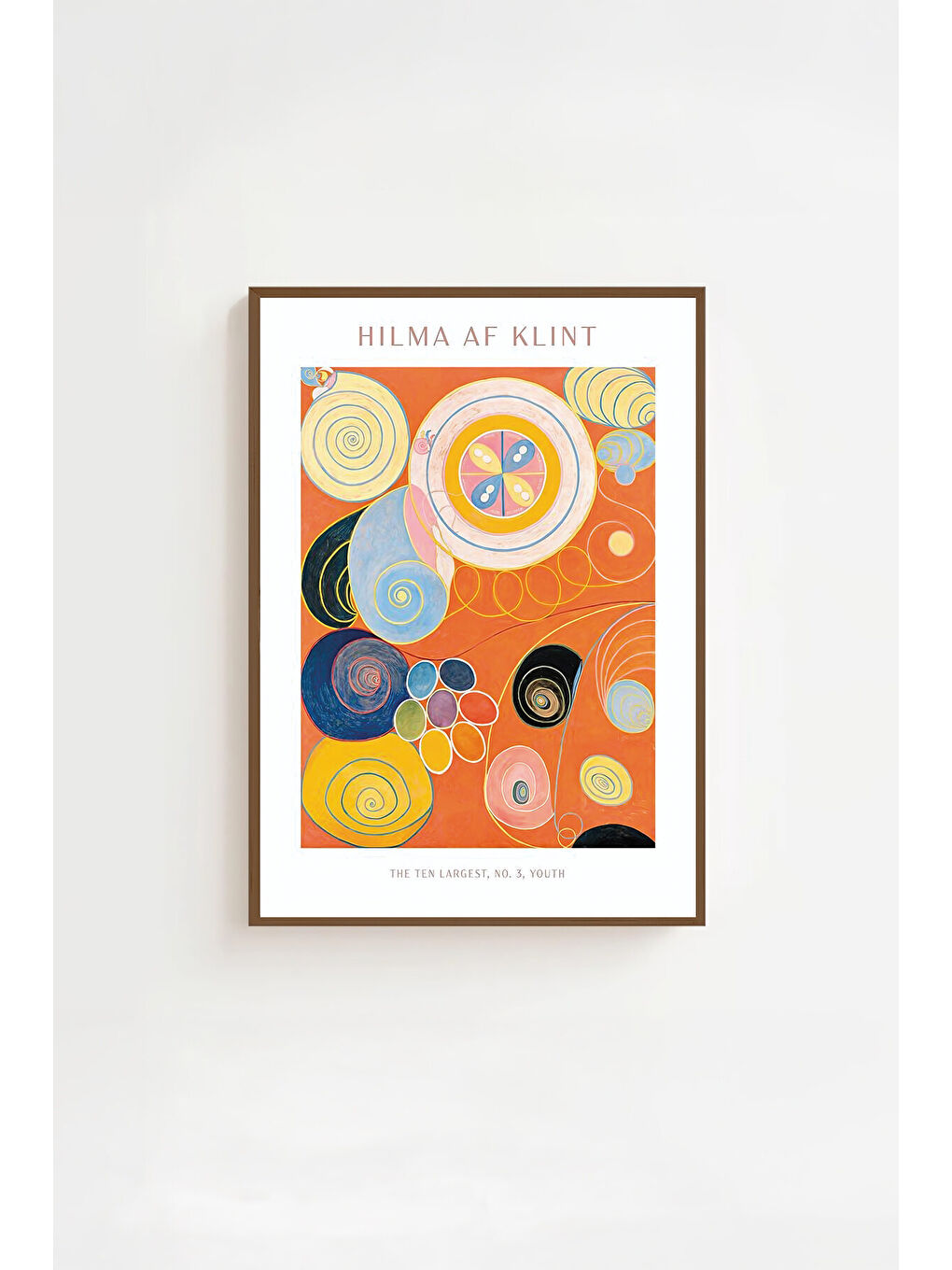 Beyaz Tek Parça Kahverengi Gerçek Ahşap Çerçeveli Tablo Seti - Model 3 - ERSYKHVCRV3-2030-1