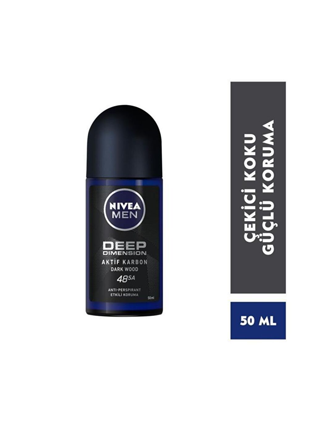 NIVEA Men Deep Dimension Duş Jeli 500 ml+ Sprey Deodorant 150 ml + Roll On Deodorant 50 ml + Banyo Lifi - 4