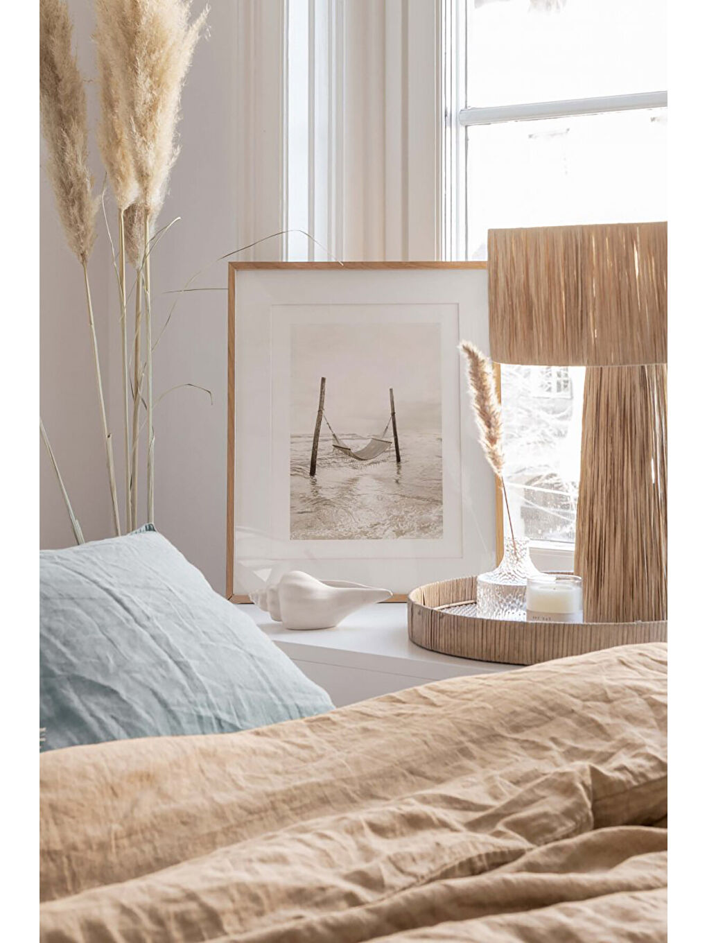 Beyaz Tek Parça Çerçeve Görünümlü Mdf Tablo - TEKHAMMDF57