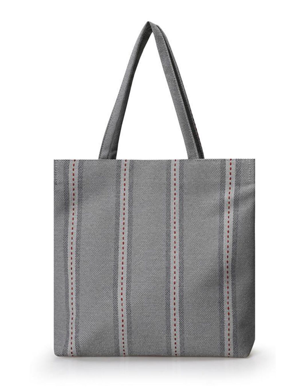 Gri Desenli Kadın El ve Omuz Çantası-4