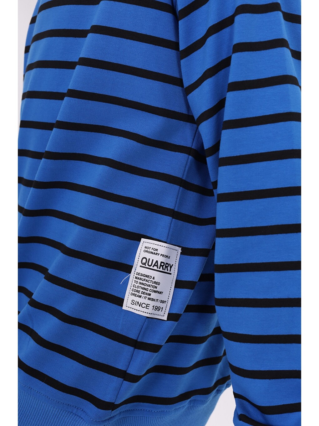Mavi Erkek Çocuk Çizgili Sweatshirt-6