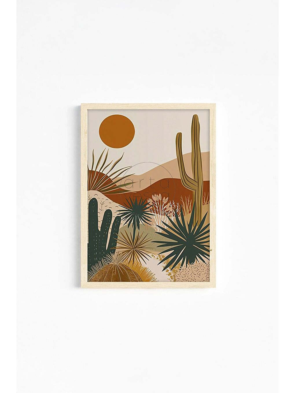 Beyaz Gerçek Ahşap Çerçeveli 3 Parça 3D Poster Tablo Seti - ERSY3SET10 - ERSY3SET10-2030-1