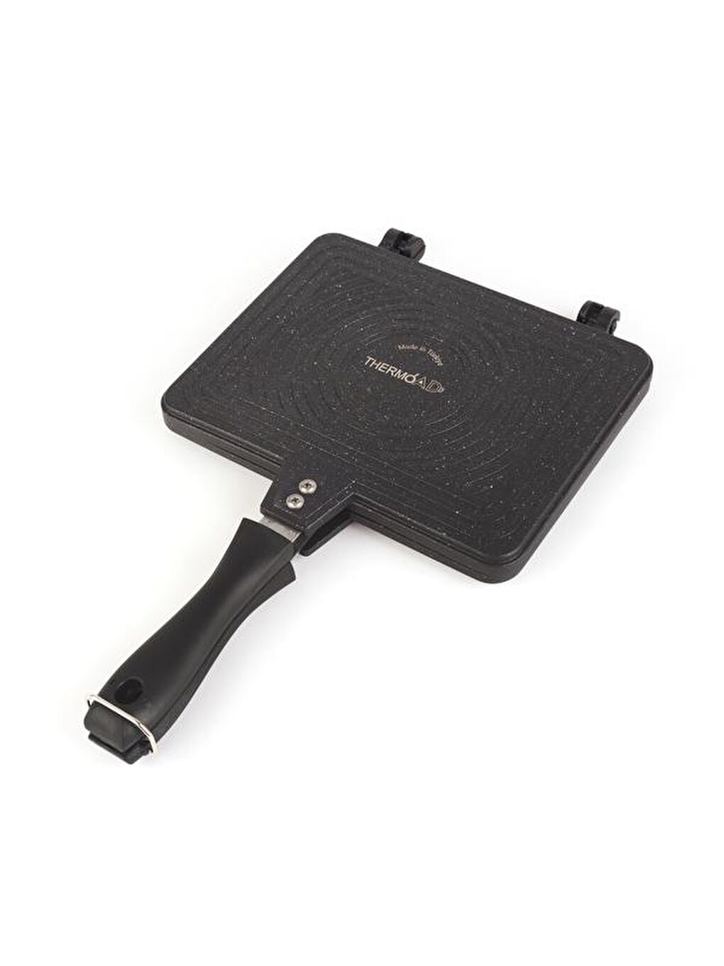 Granit Döküm Ocak Üstü El Tostu - Gri - 20 cm-1