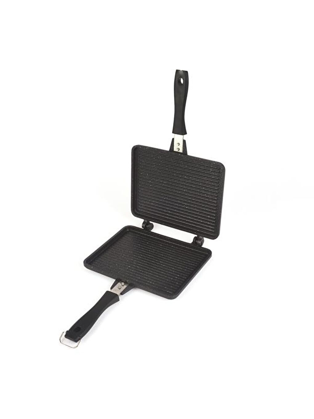 Granit Döküm Ocak Üstü El Tostu - Gri - 20 cm-3