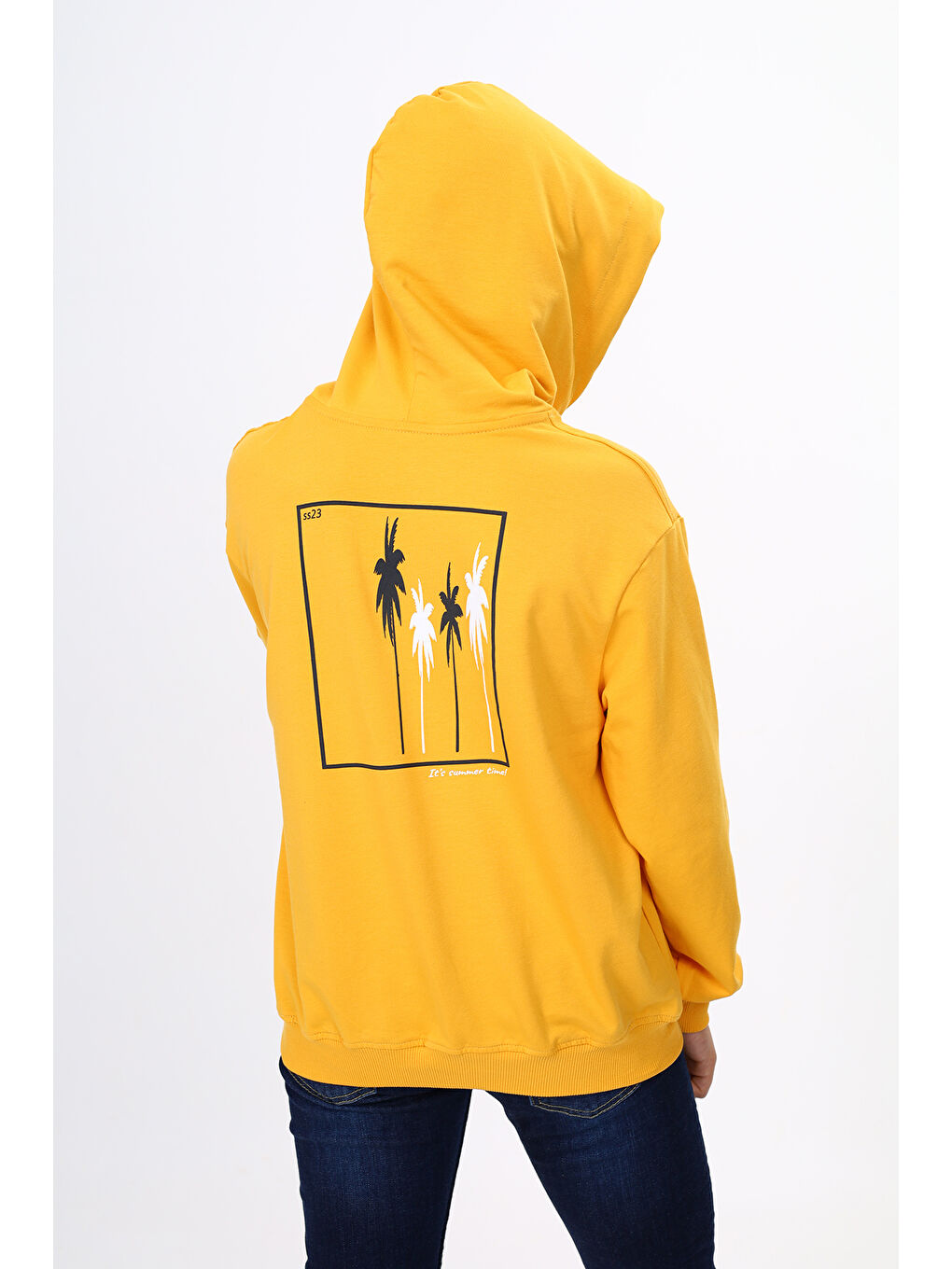 Sarı Erkek Çocuk Baskılı Sweatshirt-4