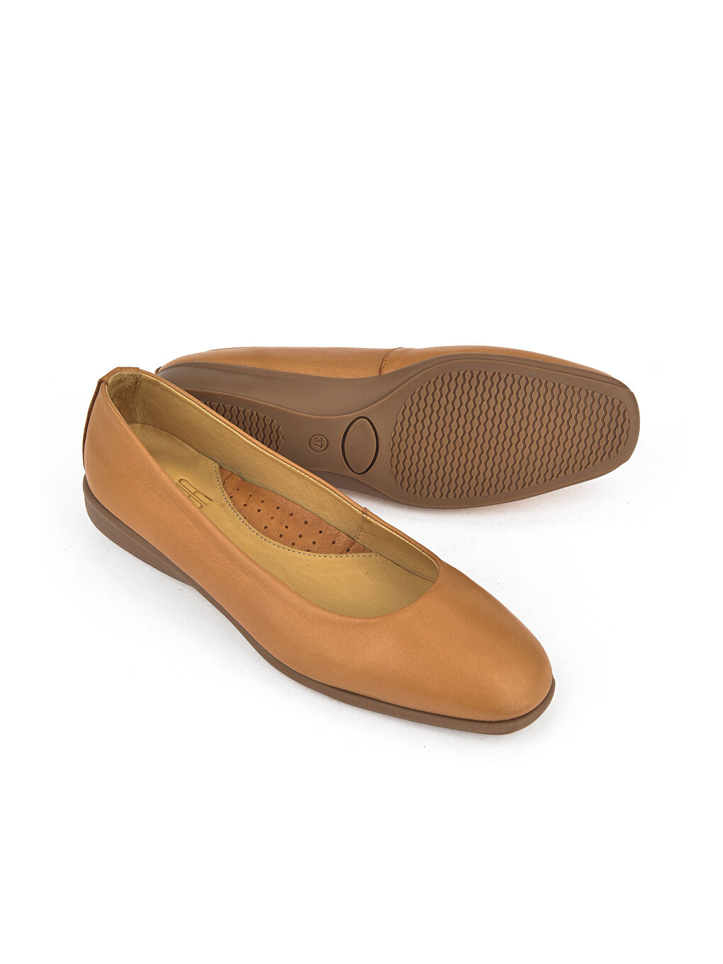 Kahverengi Kadın Hakiki Deri Konfor Babet 1511050Z2220 Taba-3