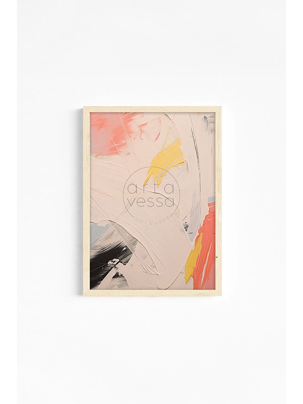 Beyaz Gerçek Ahşap Çerçeveli 3 Parça 3D Poster Tablo Seti - ERSY3SET11 - ERSY3SET11-3348-3