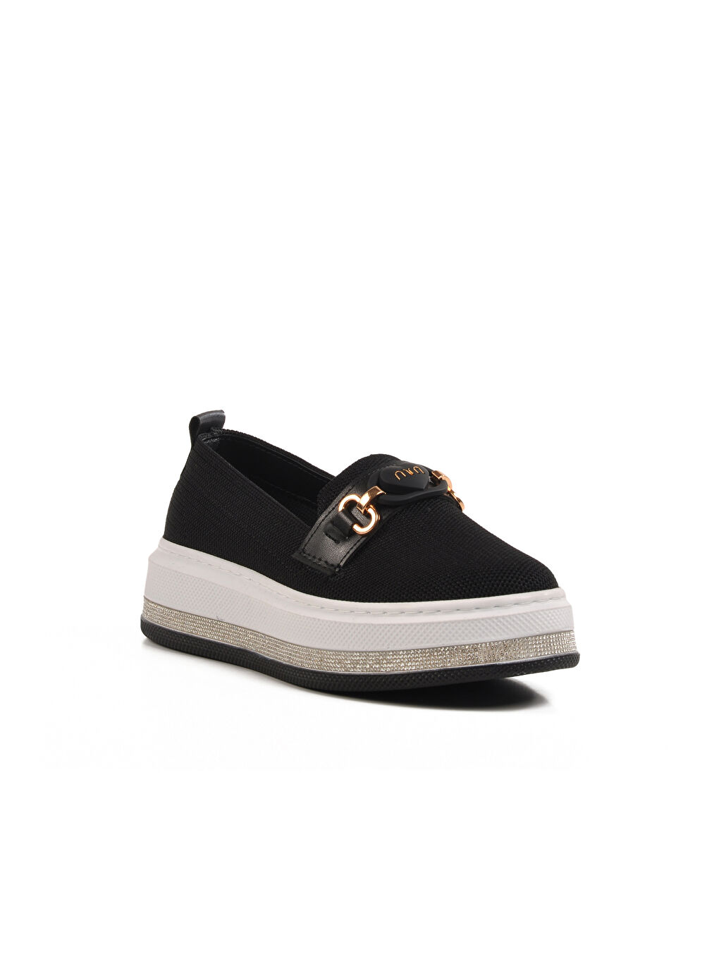 Siyah Hafif Keten Kadın Casual Ayakkabı 261195 Z-2