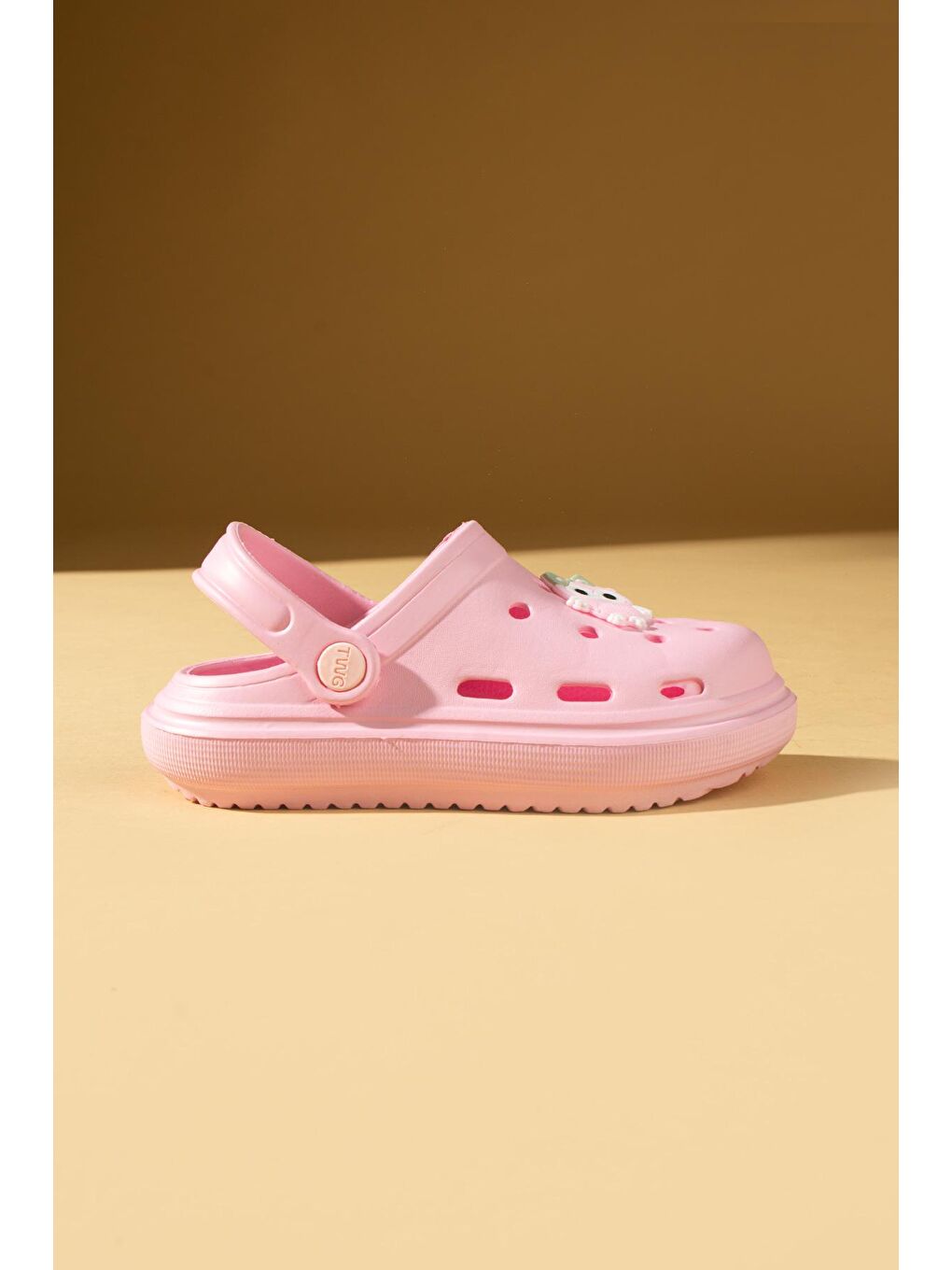 Pembe Maskotlu Rahat Taban Eva Çocuk  Terlik-2
